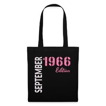 60th birthday, September 1966 - Tote Bag - black - Front