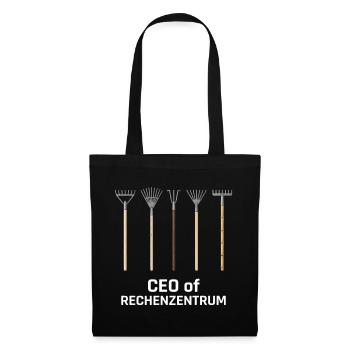 Rechenzentrum Garden Rake Gardener Gardening IT - Stoffbeutel - Schwarz - Vorne