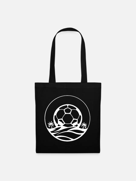 Fußball Grafik - Stoffbeutel - Schwarz