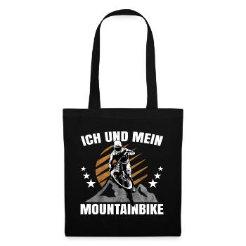 Ich und mein Mountainbike - Stoffbeutel - Schwarz - Vorne