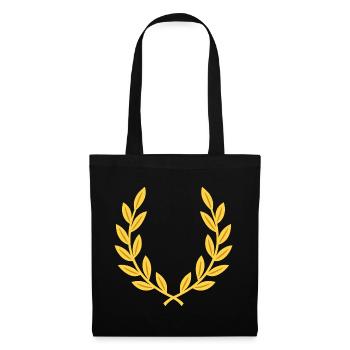 Lorbeer Pflanzen Geschenkidee Design - Stoffbeutel - Schwarz - Vorne