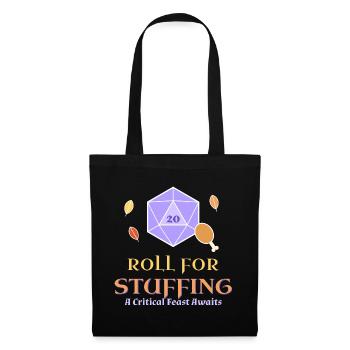 Roll-for-Stuffing-lustiges Thanksgiving-Tabletop - Stoffbeutel - Schwarz - Vorne