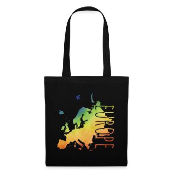 europe - Sac en tissu - noir - Devant