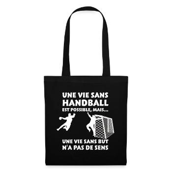 Une vie sans Handball - Sac en tissu - noir - Devant