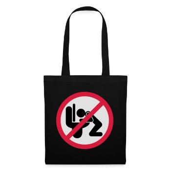 Kotzen verboten | puke | Spit | Vomit not allowed - Tote Bag - black - Front