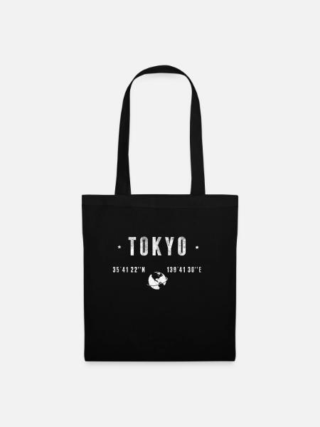 Tokyo - Stoffbeutel - Schwarz