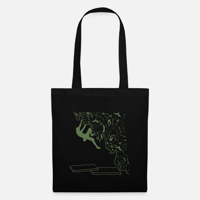 Bouldering with passion - Tote Bag - black