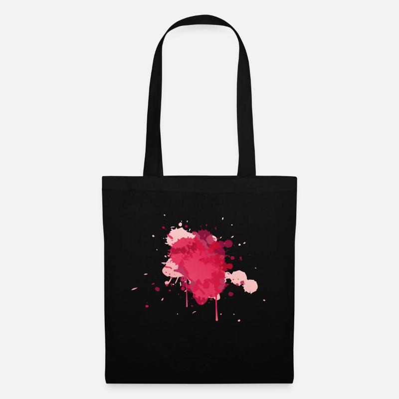 Watercolor Splash - Tote Bag - black