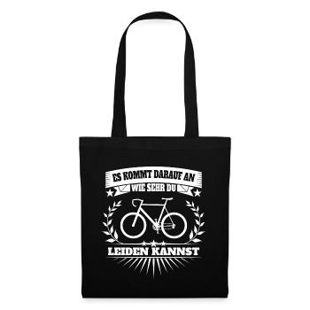 Rennrad Leid - Stoffbeutel - Schwarz - Vorne