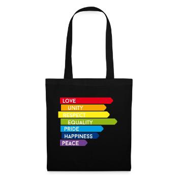 gay pride csd rainbow homo parade proud before lol - Tote Bag - black - Front