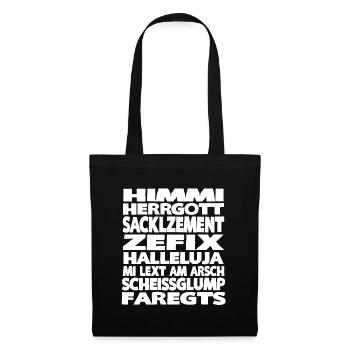 HIMMI HERRGOTT - Stoffbeutel - Schwarz - Vorne