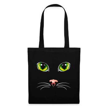 Black cat eyes - Tote Bag - black - Front
