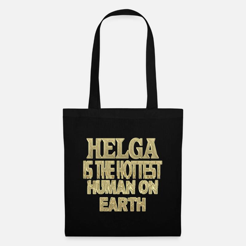 Helga - Stoffbeutel - Schwarz