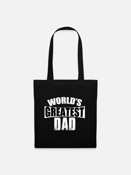 Vater Dad Vatertag Geschenk - Stoffbeutel - Schwarz