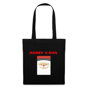 Merry X mas avec Nicholas - Sac en tissu - noir - Devant