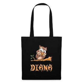 Owl Diana - Tote Bag - black - Front