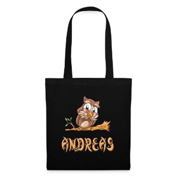 Owl Andreas - Tote Bag - black - Front