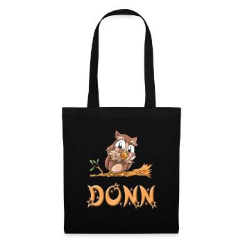 Eule Donn - Sac en tissu - noir - Devant