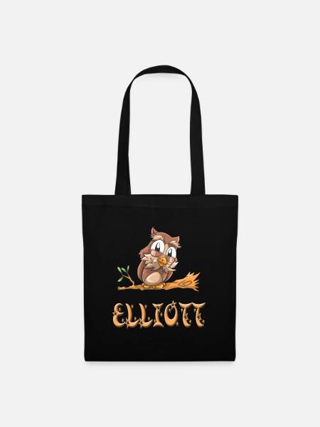 Owl Elliott - Tote Bag - black