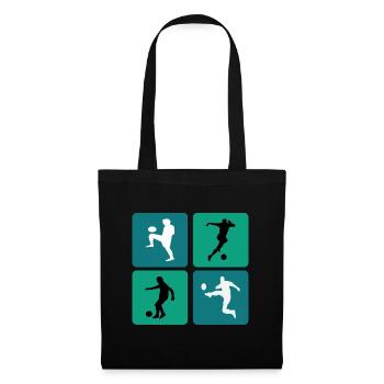 Football - Sac en tissu - noir - Devant