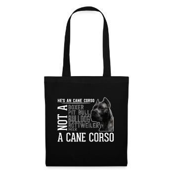 Cane Corso - Stoffbeutel - Schwarz - Vorne