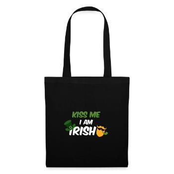 Kiss me I'm Irish - Tote Bag - black - Front