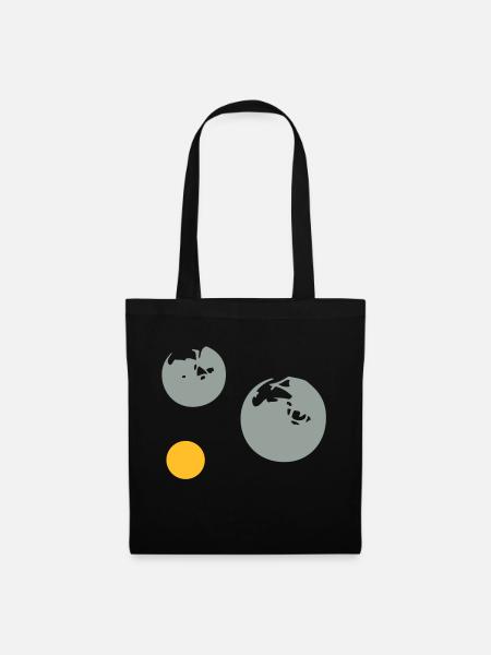 boule petanque cochonnet1512 - Sac en tissu - noir