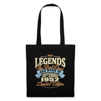 Real legends are born in september 1952 - Tote Bag - black - Front