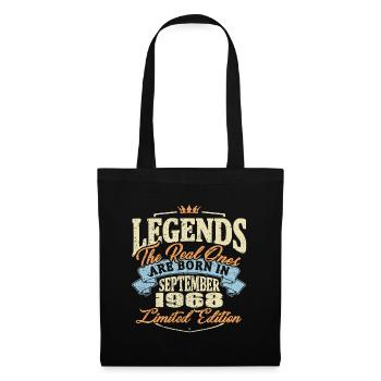 Real legends are born in september 1968 - Tote Bag - black - Front