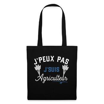 J'suis agriculteur cadeau - Sac en tissu - noir - Devant