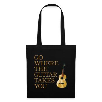 Gitarren Weg - Stoffbeutel - Schwarz - Vorne