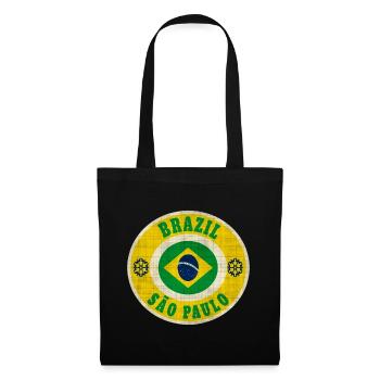 Brasilien Sao Paulo / Geschenk / Geschenkidee - Stoffbeutel - Schwarz - Vorne