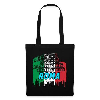 Rome / Cadeau / Idée de cadeau - Sac en tissu - noir - Devant