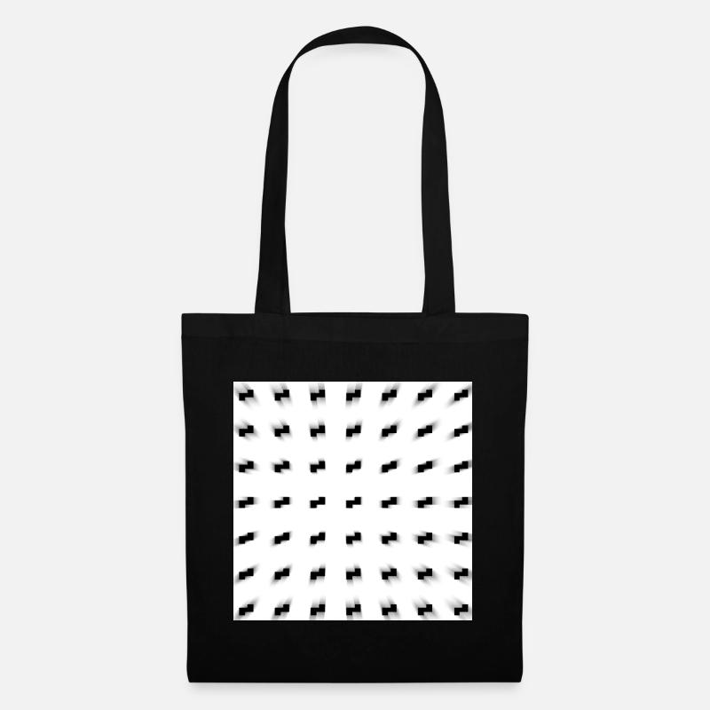 black and white art - Tote Bag - black
