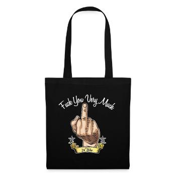 Fuck you very much - Sac en tissu - noir - Devant