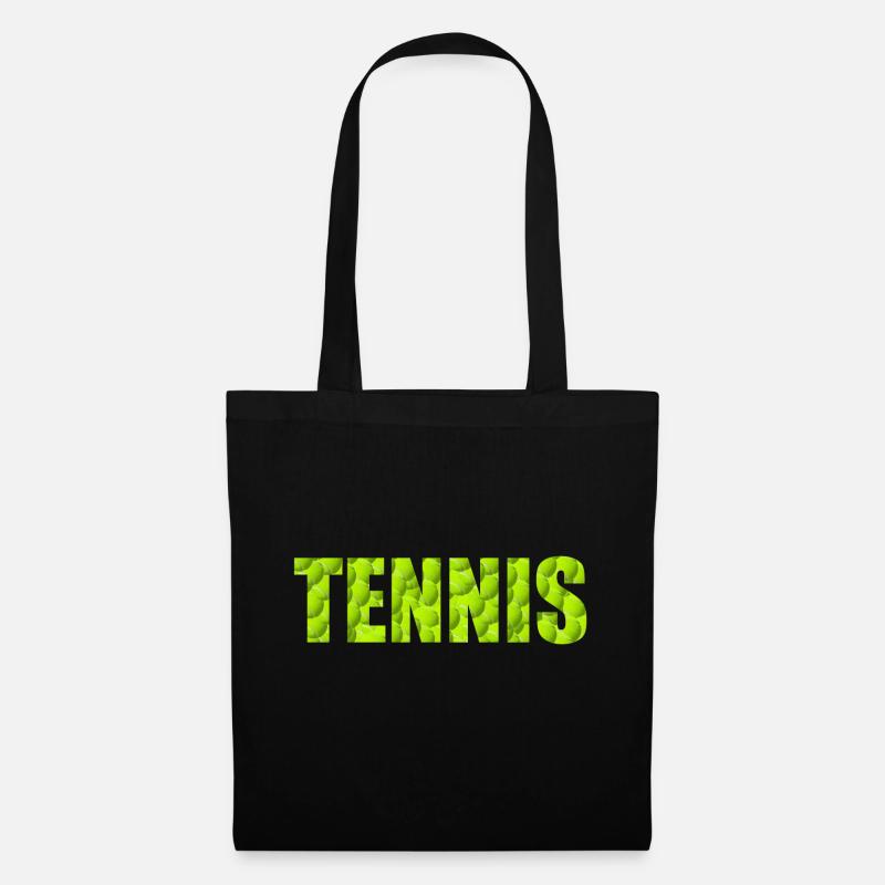 Tennis - Stoffbeutel - Schwarz
