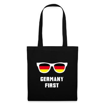 Germany First / Allemagne premier cadeau de drapeau - Sac en tissu - noir - Devant