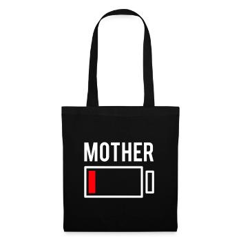 Mutter Mama Muttertag Mami Partnerlook Verlobung - Stoffbeutel - Schwarz - Vorne