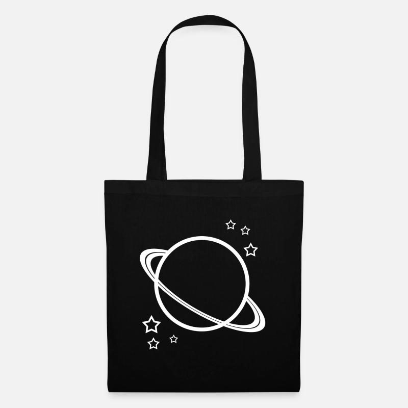 Planet Space Weltall - Stoffbeutel - Schwarz