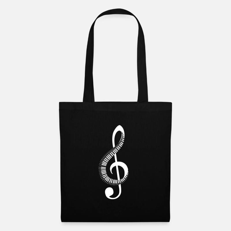 Musik Note - Stoffbeutel - Schwarz