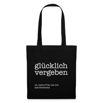 Heureux pardonner - Sac en tissu - noir - Devant