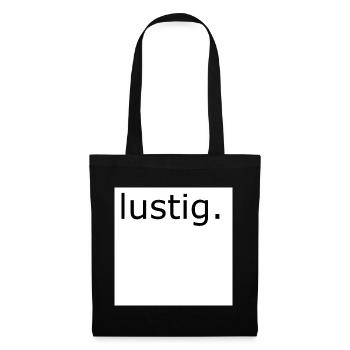 Funny Wordplay Typography - Tote Bag - black - Front