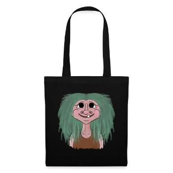 Norway troll girl vacation fjord mythology - Tote Bag - black - Front