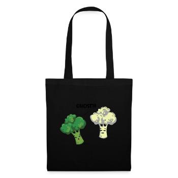 Geist! Brokkoli Blumenkohl Gemüse witzig Geschenk - Stoffbeutel - Schwarz - Vorne