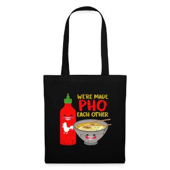 Pho Suppe - Stoffbeutel - Schwarz - Vorne
