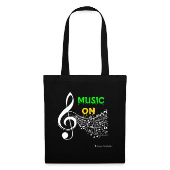 Music ON - Sac en tissu - noir - Devant
