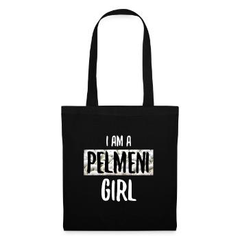 Russie Pelmeni Fille Femme Fille Russe Manger - Sac en tissu - noir - Devant
