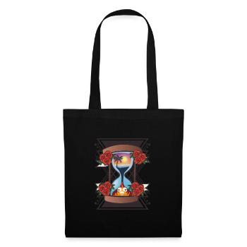 sablier - Sac en tissu - noir - Devant