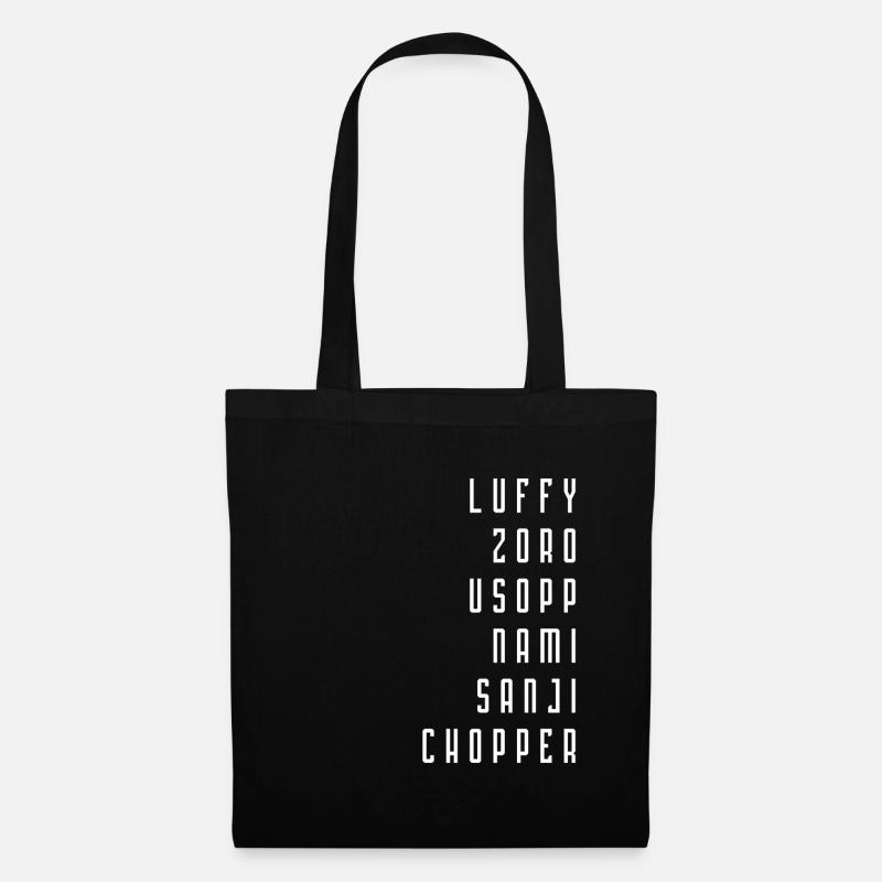 ONE PIECE - White - Tote Bag - black