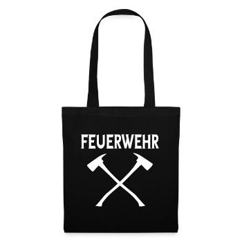 Feuerwehr - Stoffbeutel - Schwarz - Vorne